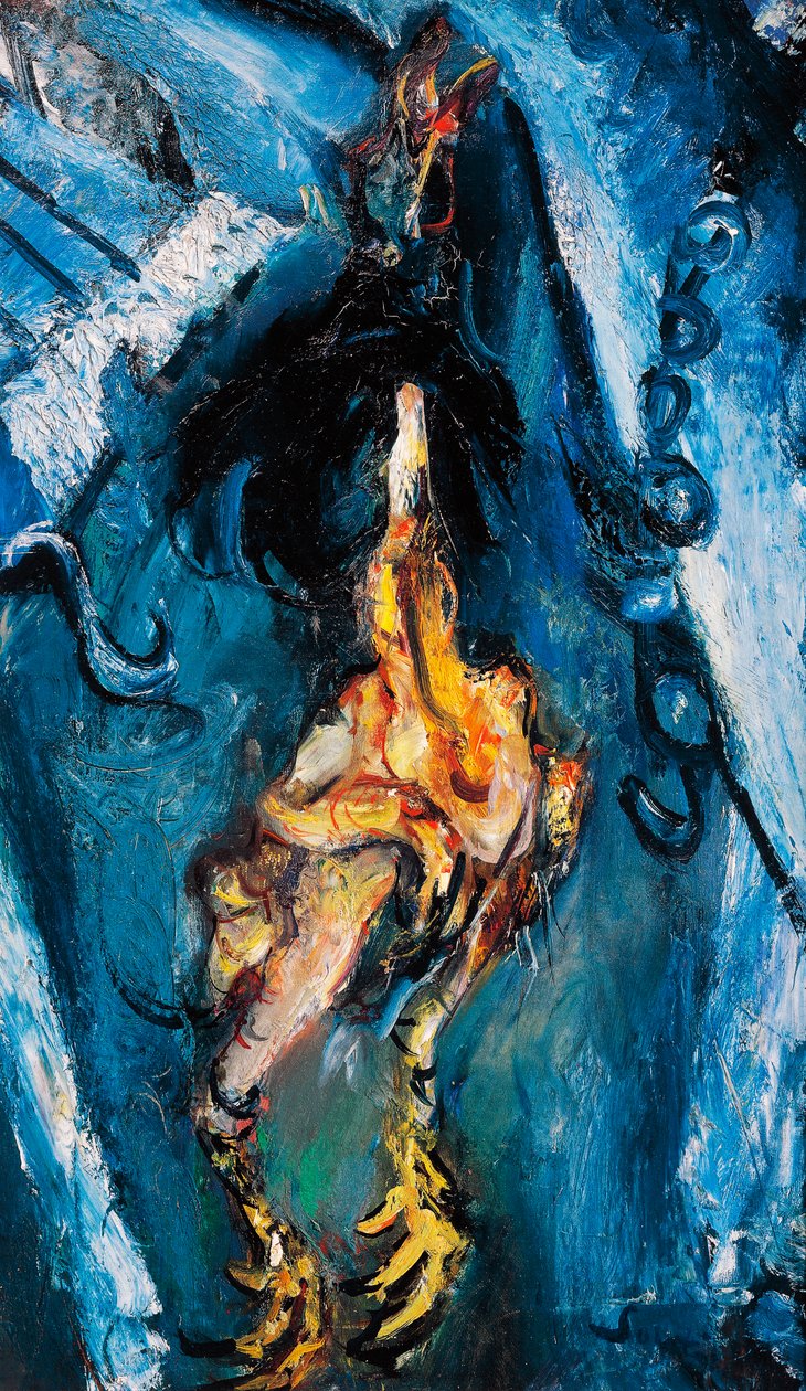 Plucked chicken, ca 1925, by Chaim Soutine (1894-1943), oil on canvas. France, 20th century. بواسطة حاييم سوتين