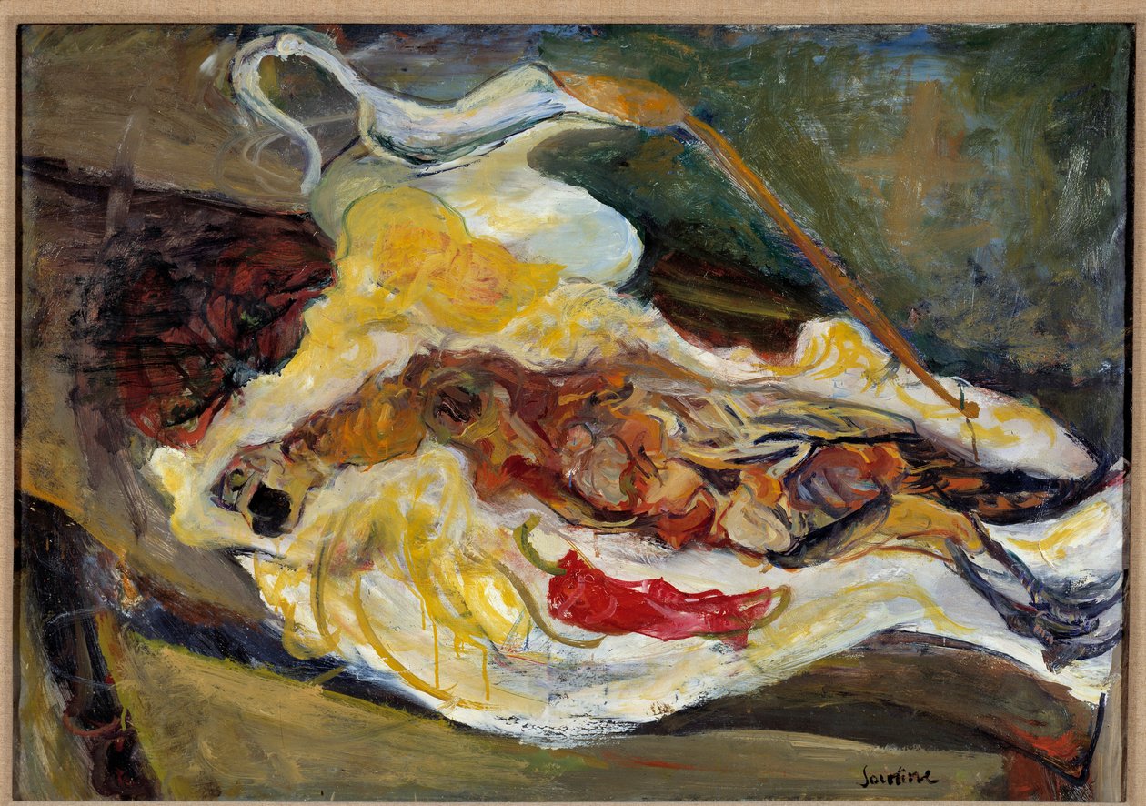 Still Life with Pheasant Painting by Chaim Soutine (1893-1943) 20th century. Dim. 0,64 x 0,92m Paris, Musee de l