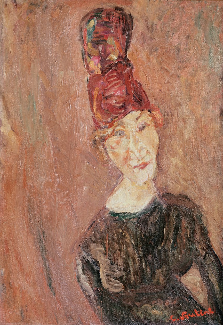 امرأة بقبعة ، 1926 بواسطة حاييم سوتين