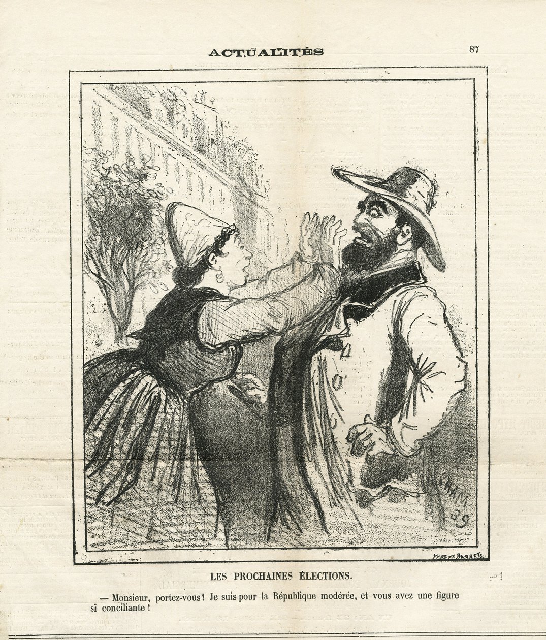 Illustration of Cham (1819-1879) in Le Charivari بواسطة أميدي دي نوي (شام)