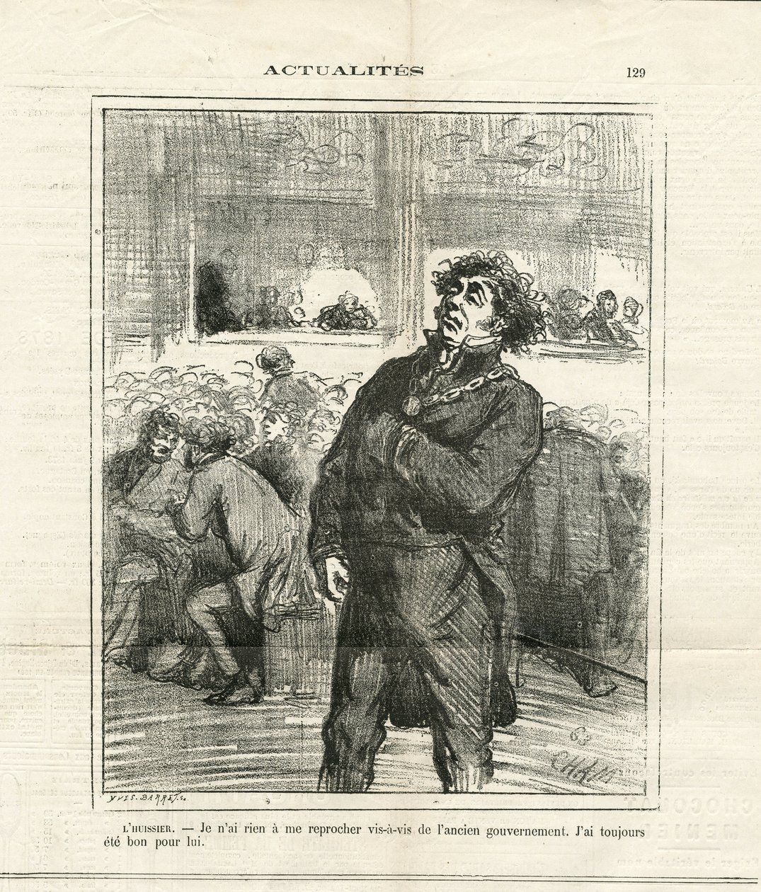رسم توضيحي لشام (1819-1879) في لو شاريفاري بواسطة أميدي دي نوي (شام)