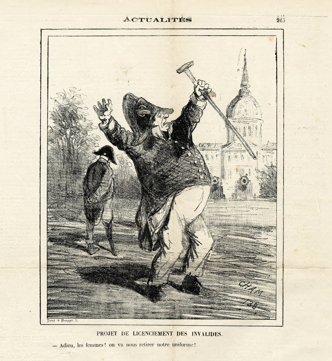 Illustration of Cham (1819-1879) in Le Charivari بواسطة أميدي دي نوي (شام)