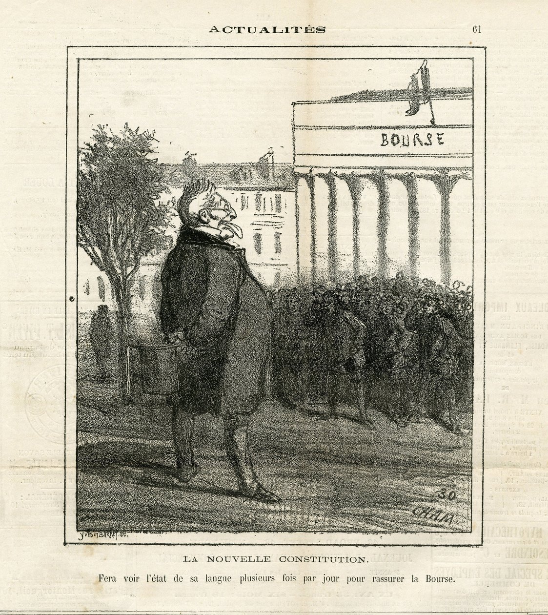 Illustration of Cham (1819-1879) in Le Charivari بواسطة أميدي دي نوي (شام)