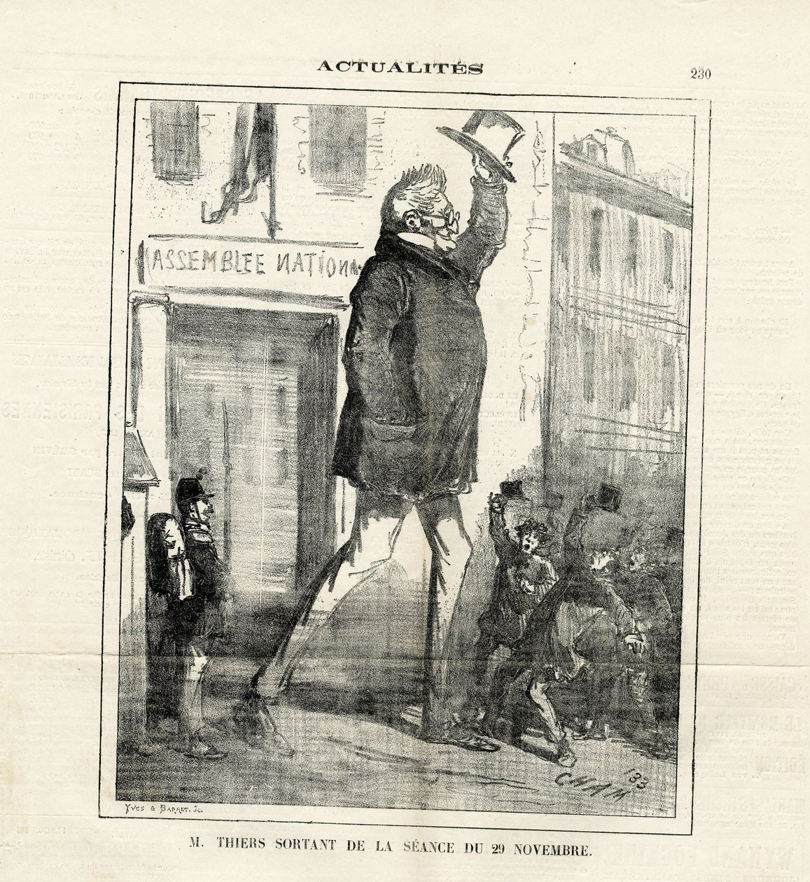 Illustration of Cham (1819-1879) in Le Charivari بواسطة أميدي دي نوي (شام)