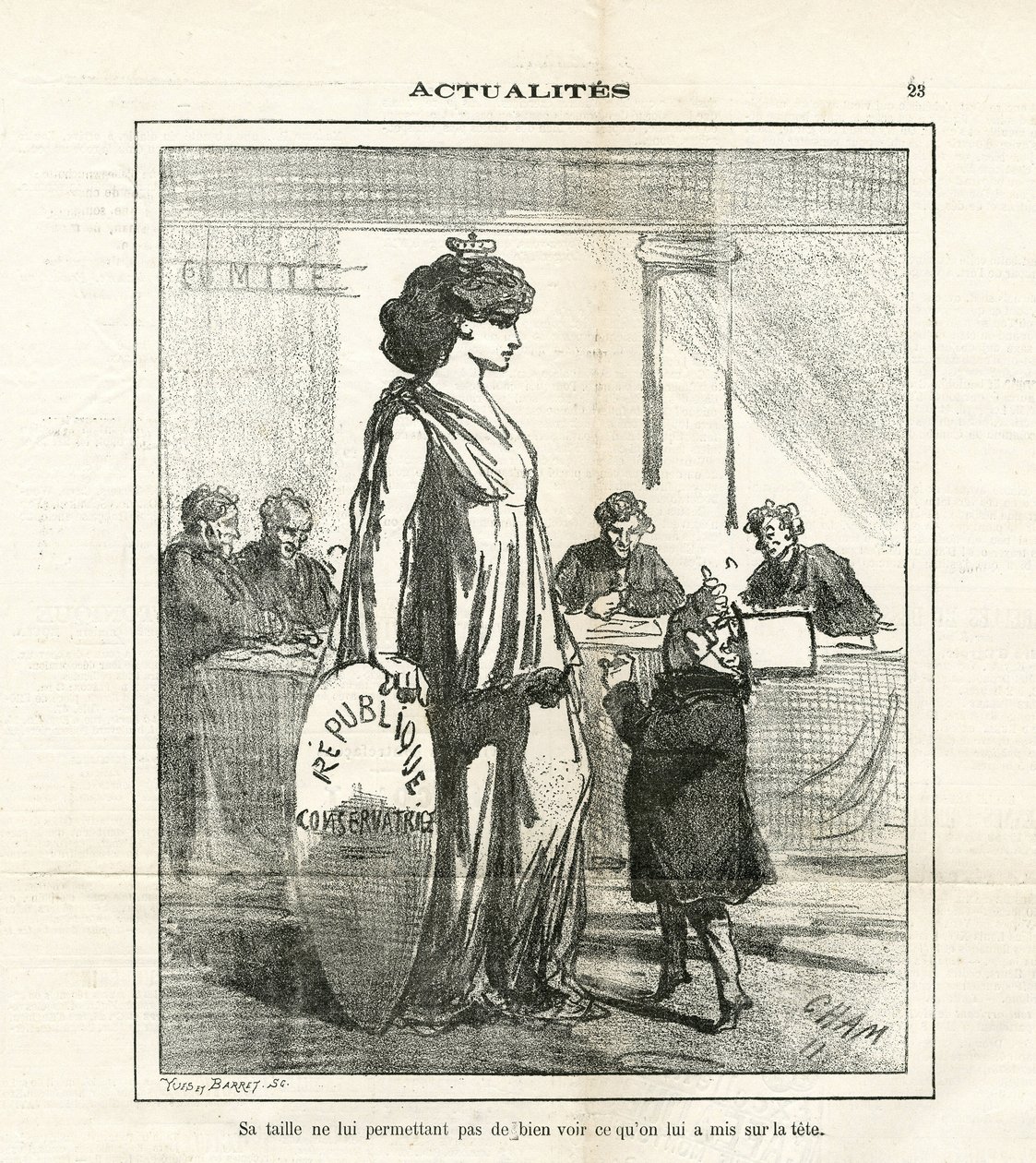 Illustration of Cham (1819-1879) in Le Charivari بواسطة أميدي دي نوي (شام)