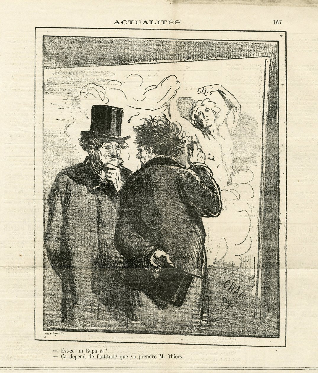 Illustration of Cham (1819-1879) in Le Charivari بواسطة أميدي دي نوي (شام)