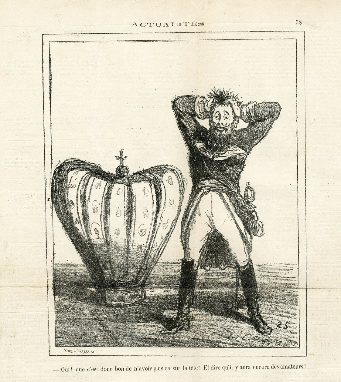 رسم توضيحي لشام (1819-1879) في The Charivari بواسطة أميدي دي نوي (شام)