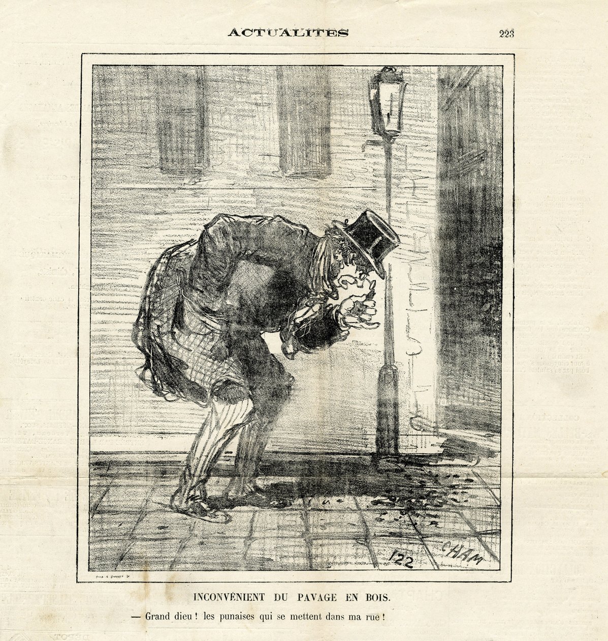 Illustration of Cham (1819-1879) in The Charivari بواسطة أميدي دي نوي (شام)