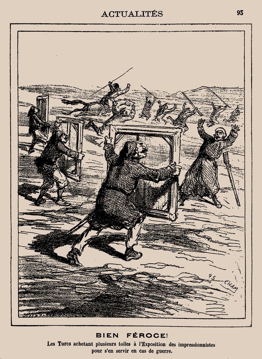 شرس! الأتراك يشترون عدة أعمال في المعرض الانطباعي ... 1877. بواسطة شام