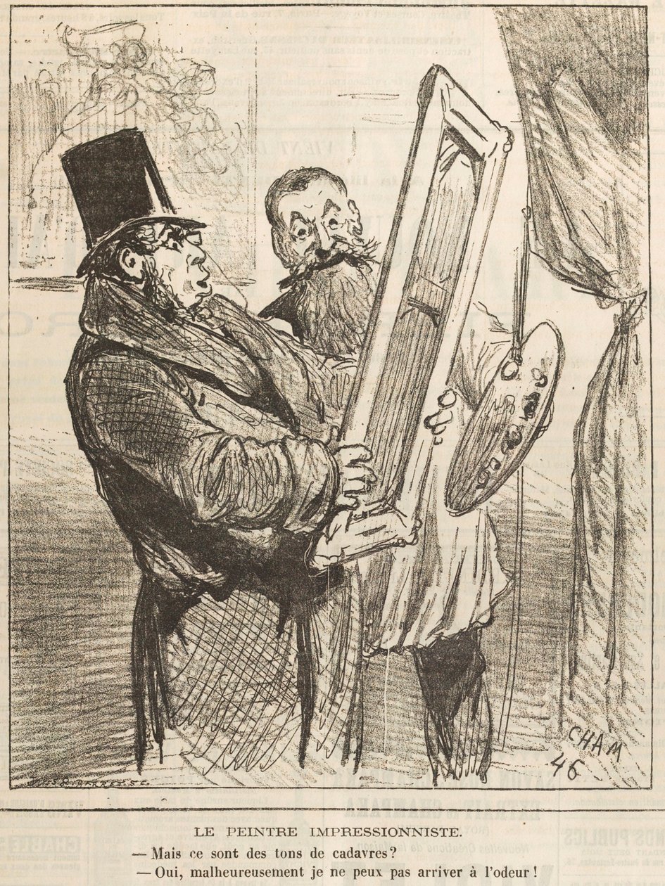 الرسام الانطباعي: لكن هذه نغمات الجثث ... 1877. بواسطة شام
