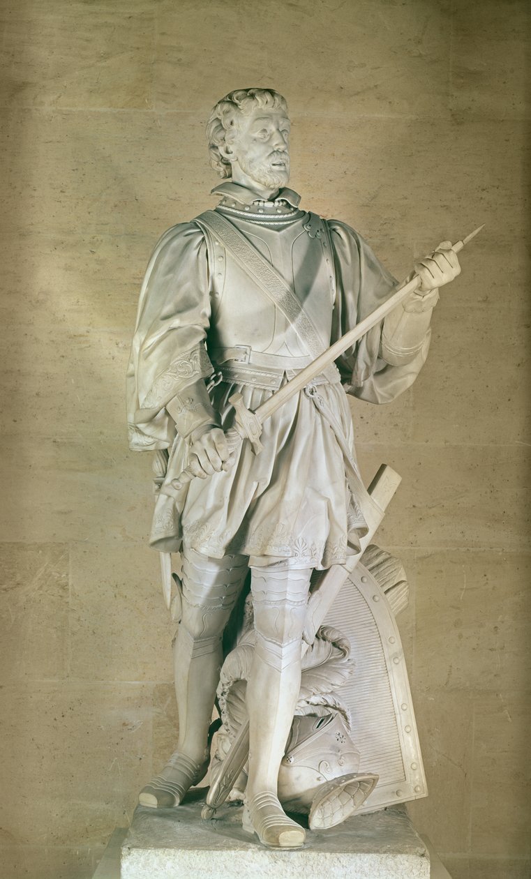 تمثال بيير دو تيريل (1476-1524) Chevalier de Bayard ، 1787 بواسطة تشارلز أنطوان بريدان
