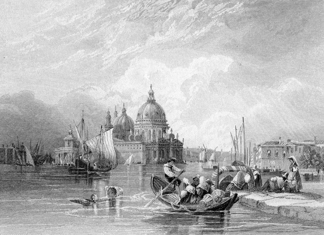 القناة الكبرى ، البندقية ، محفورة بواسطة ج. توماس ، عام 1829 بواسطة تشارلز بنتلي