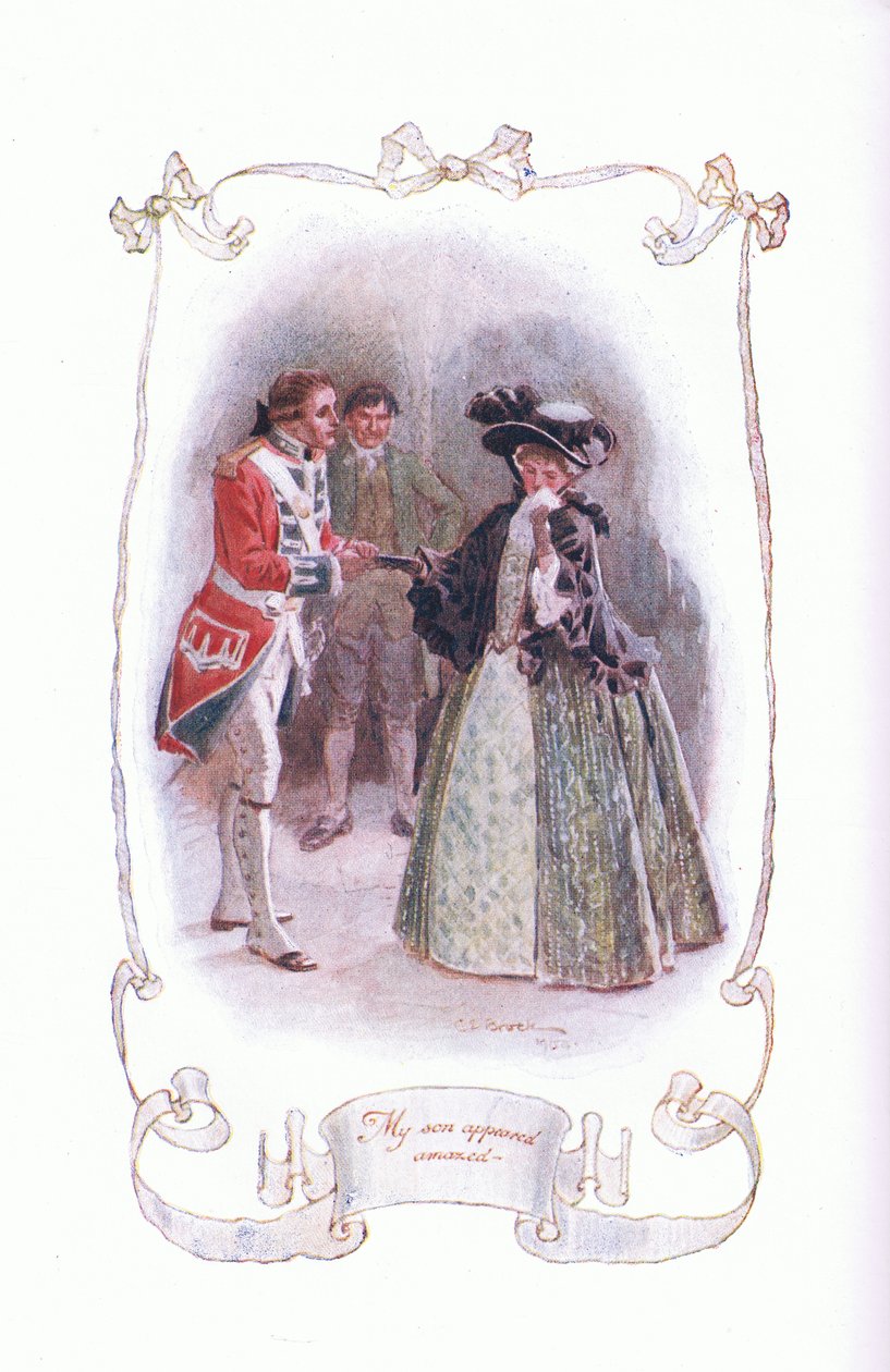 ظهر ابني مندهشًا ، من The Vicar of Wakefield الذي نشرته JM Dent & Son Ltd ، 1920s بواسطة تشارلز إدموند بروك