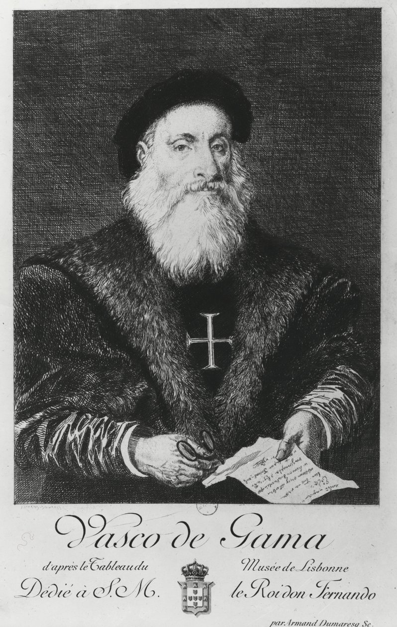 صورة فاسكو دا جاما (1469-1524) بواسطة تشارلز إدوارد أرماند دوماريسك