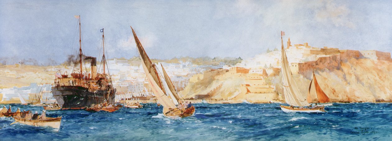 طنجة ، 1911 (مرحاض وغواش على ورق) بواسطة تشارلز إدوارد ديكسون