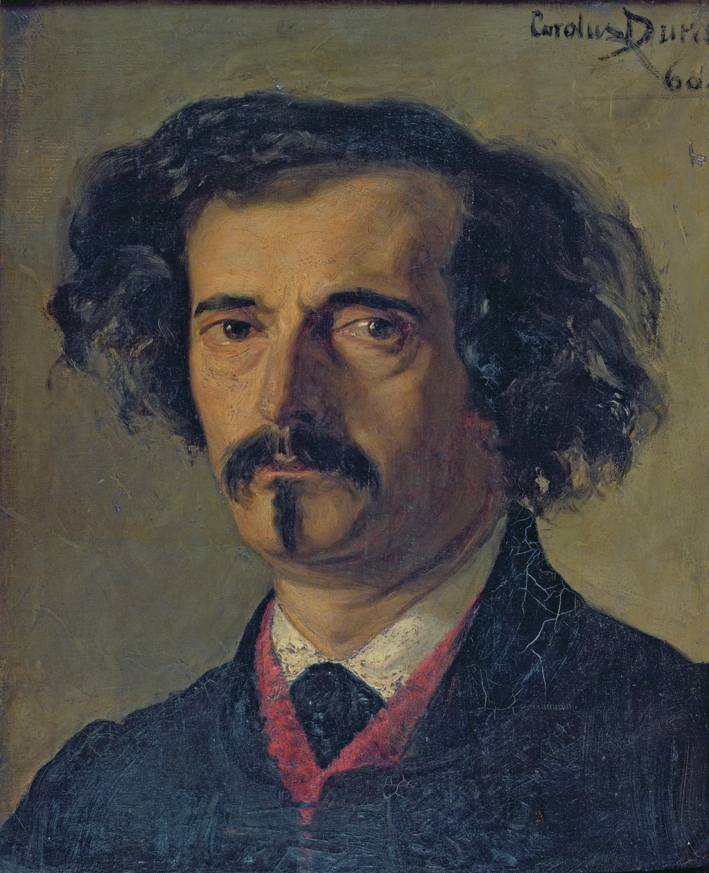 صورة لجول باربي أورفيلي (1808-1889) 1860 بواسطة تشارلز إميل أوغست كارولوس دوران
