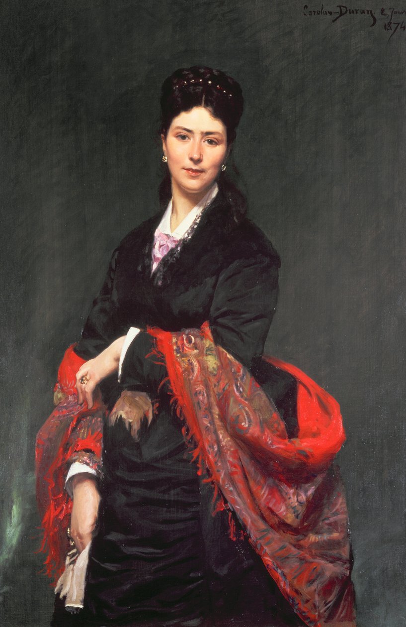 صورة للسيدة ماري كليرك 1874 بواسطة تشارلز إميل أوغست كارولوس دوران