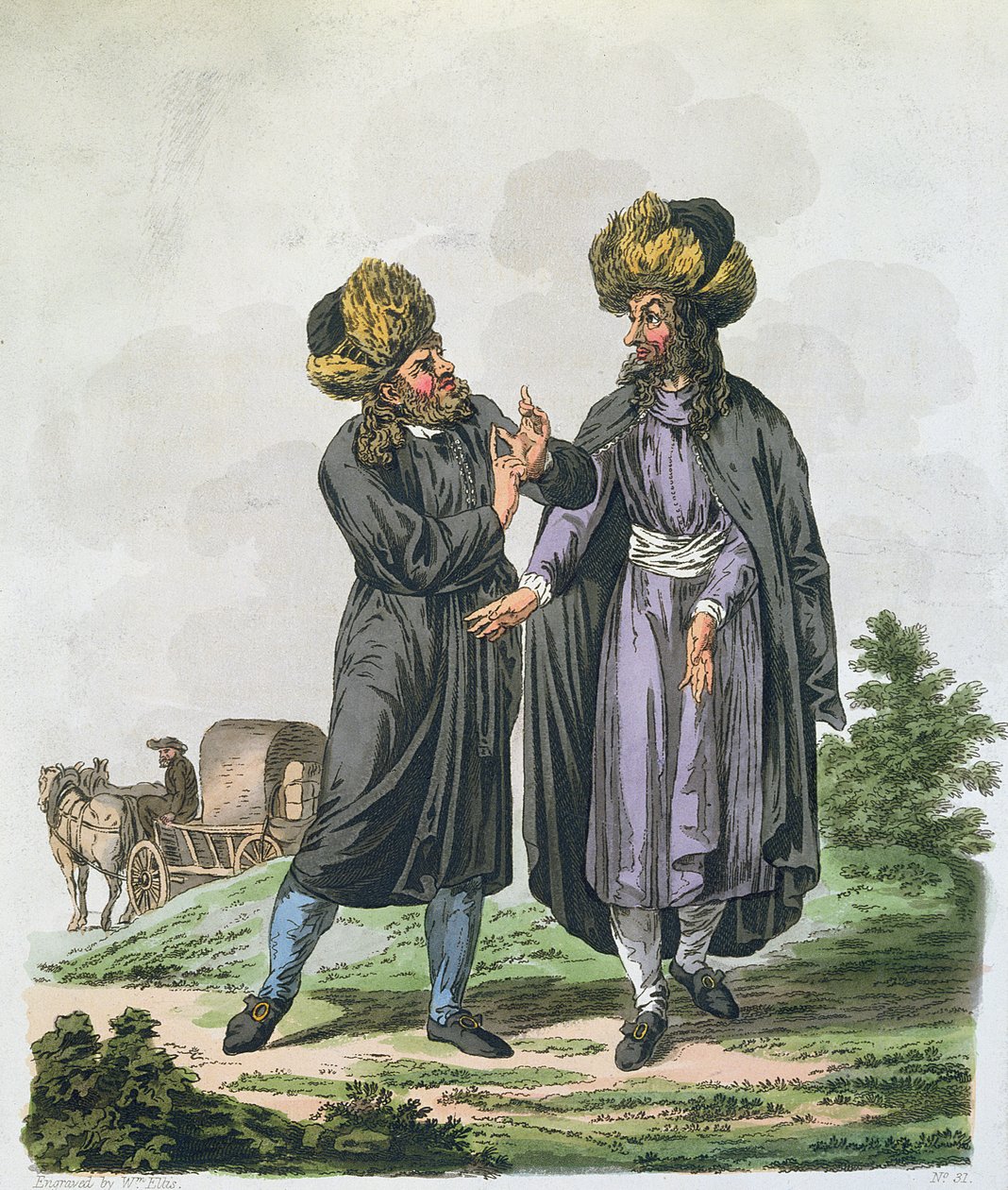 اليهود البولنديون ، نقشهم ويليام إليس (1747-1810) المنشور عام 1804 بواسطة تشارلز إميليوس جولد