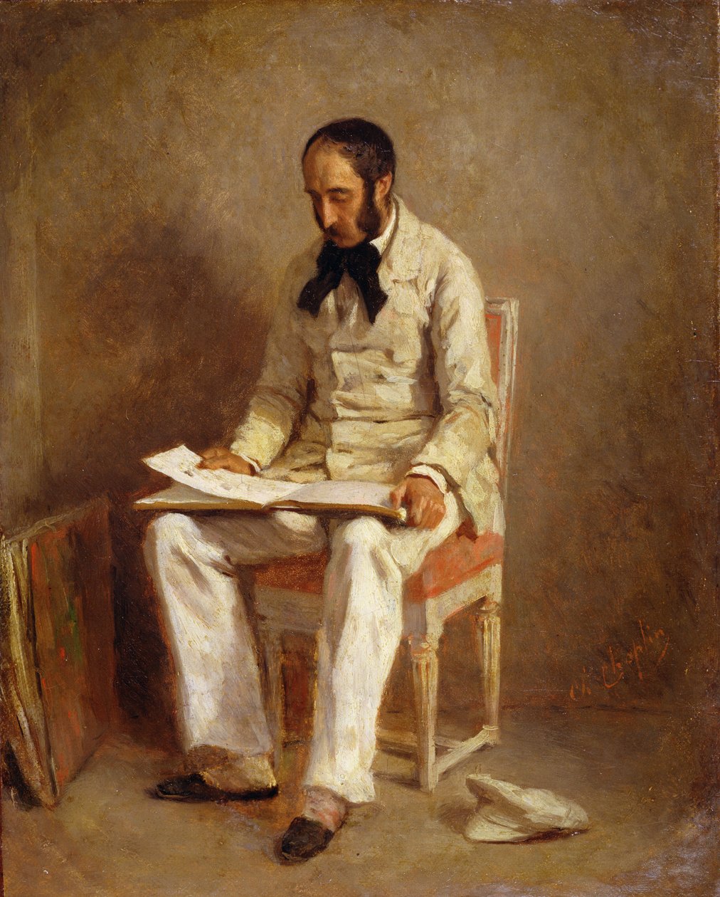 صورة لإرنست أيمي فيدو (1821-1873) بواسطة تشارلز جوشوا شابلن