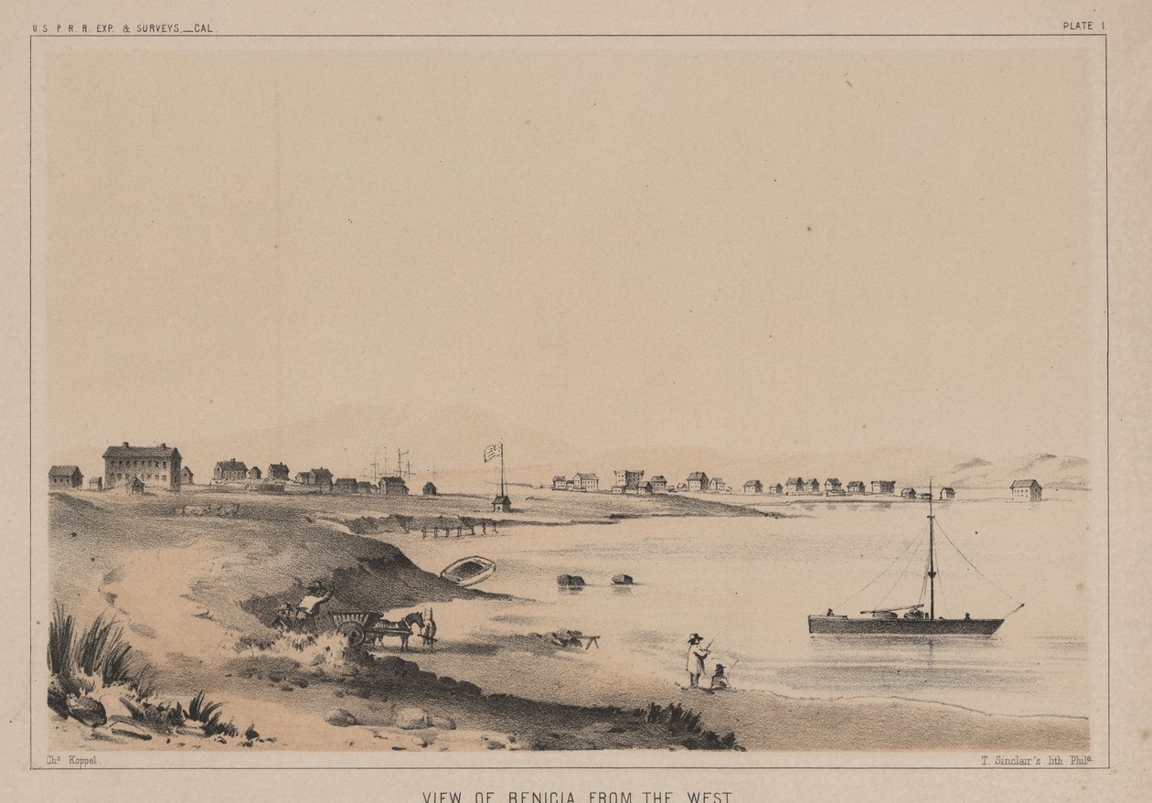منظر لبنيسيا من الغرب ، 1856 بواسطة 