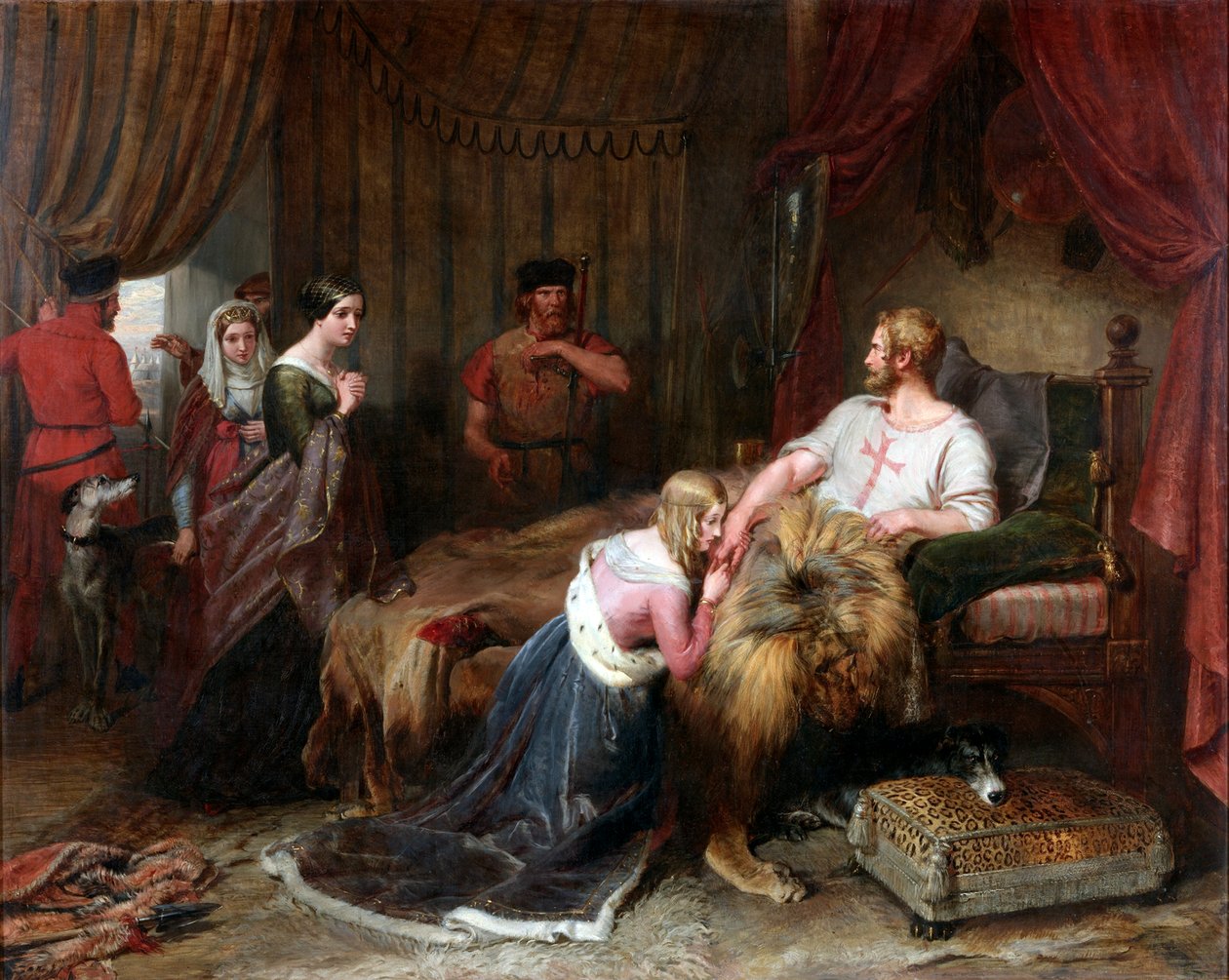 مشهد من "تاليسمان" والتر سكوت ، c.1840-60 بواسطة تشارلز لاندسير