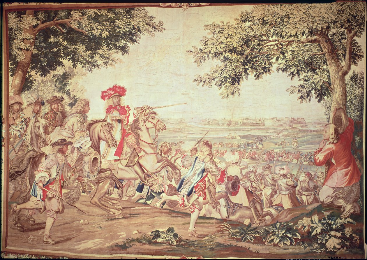 دخول لويس الرابع عشر (1638-1715) إلى دونكيرك ، 2 ديسمبر 1662 (نسيج) بواسطة تشارلز لو برون
