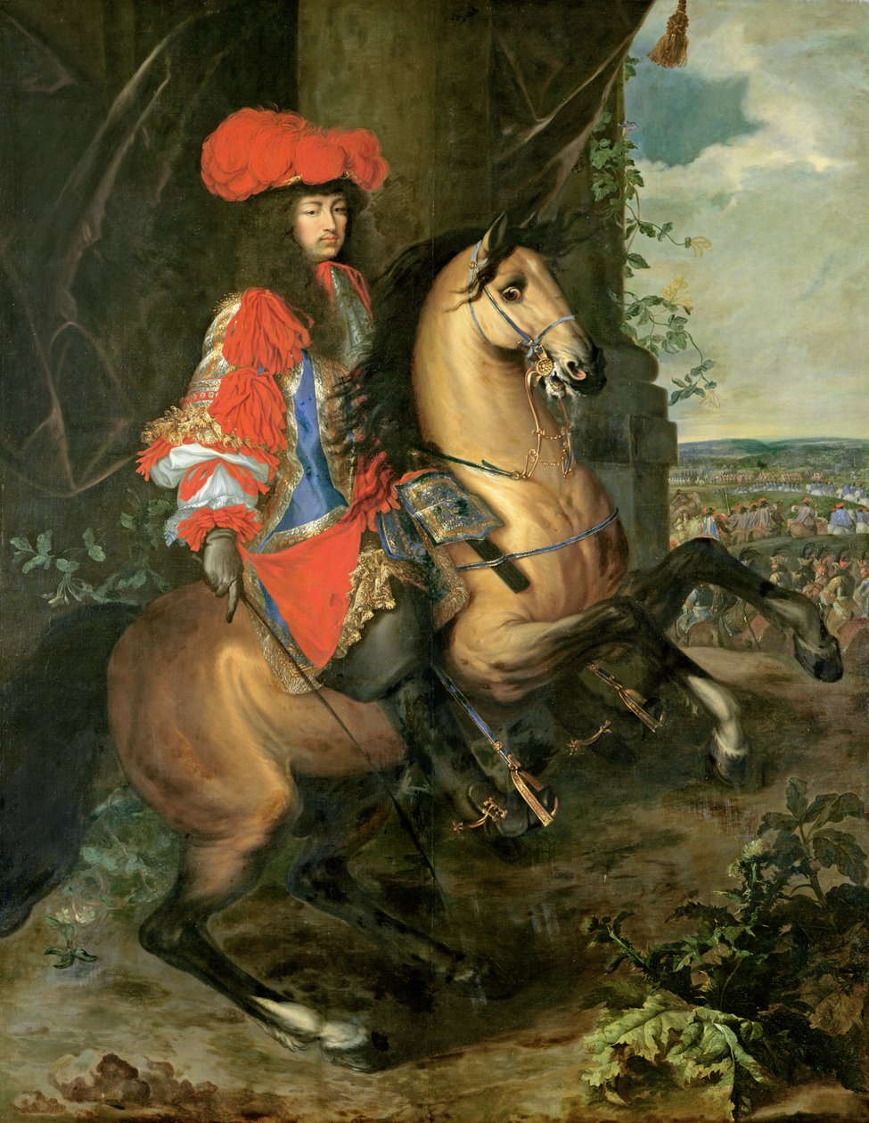 صورة الفروسية لويس الرابع عشر (1638-1715) بواسطة تشارلز لو برون
