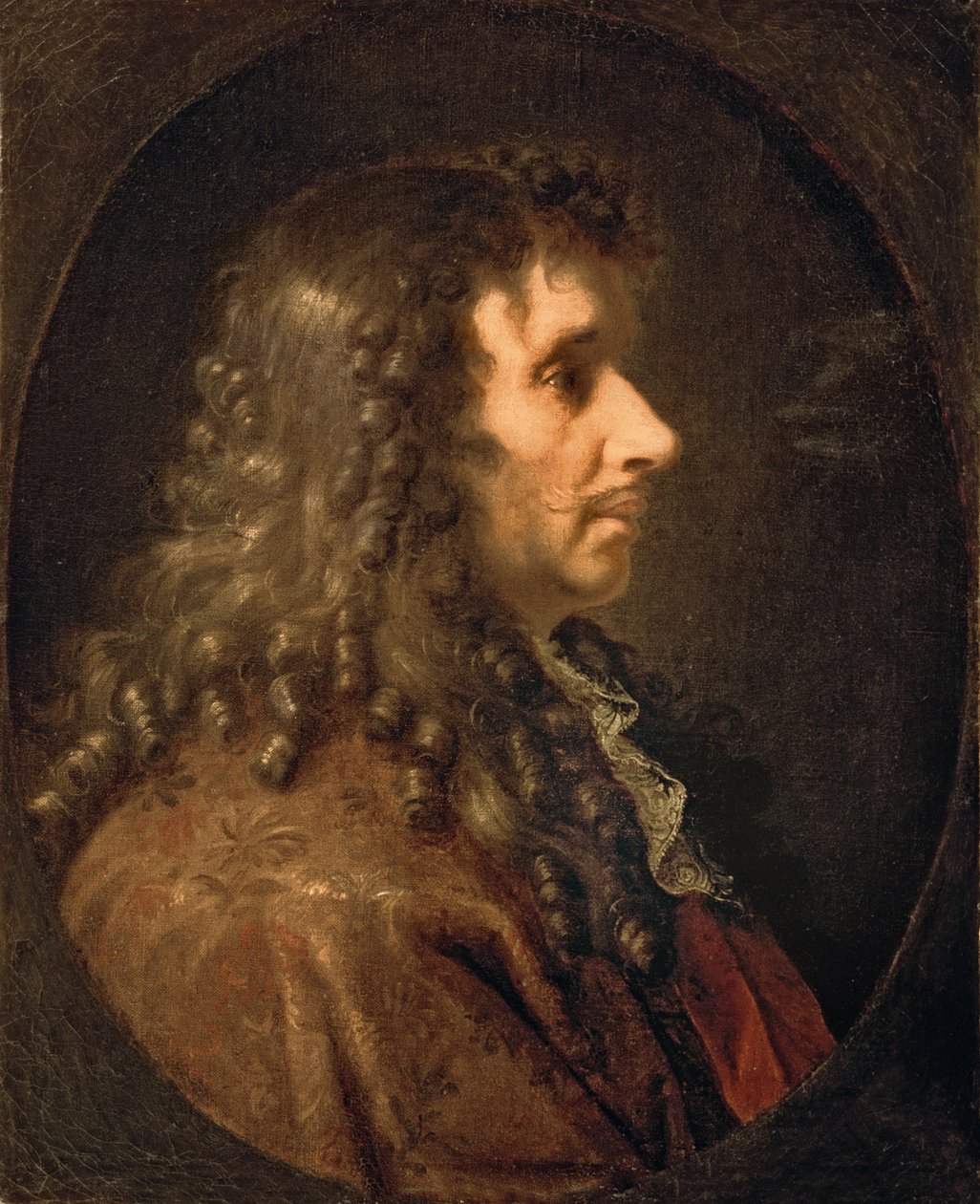 صورة موليير (1622-73) 1660 بواسطة تشارلز لو برون