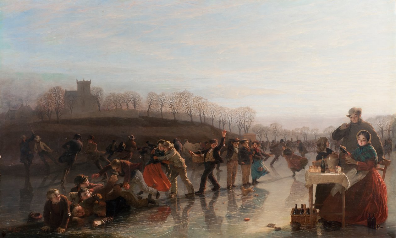 انزلاق على بحيرة لينليثجو ، 1858 بواسطة تشارلز ليس
