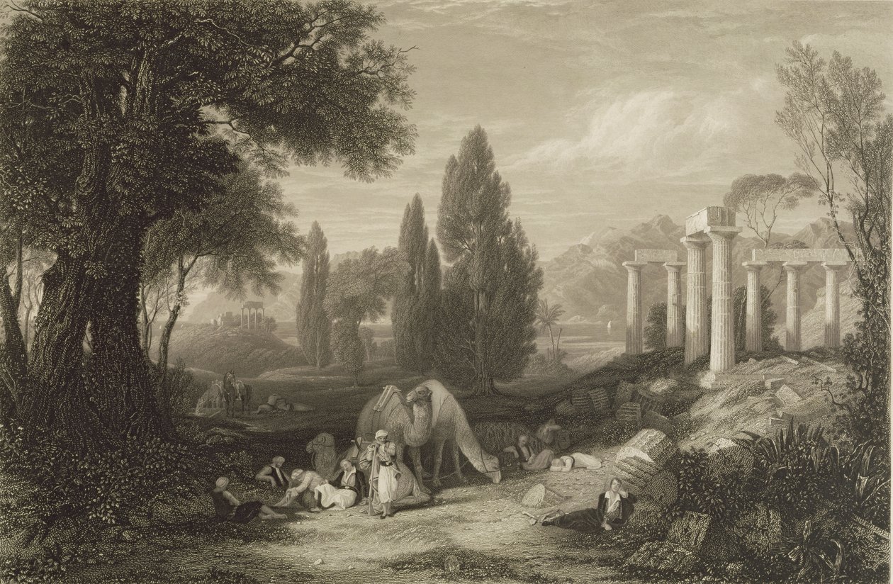 حلم Bryon ، محفور بواسطة James T. Willmore (1800-63) 1833 (وزن الجسم ليثو) بواسطة تشارلز لوك ايستليك