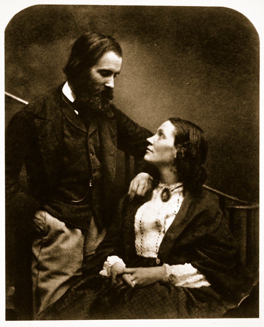 ألكسندر مونرو وزوجته ، 7 أكتوبر 1863 (صورة بني داكن) بواسطة تشارلز لوتويدج دودجسون