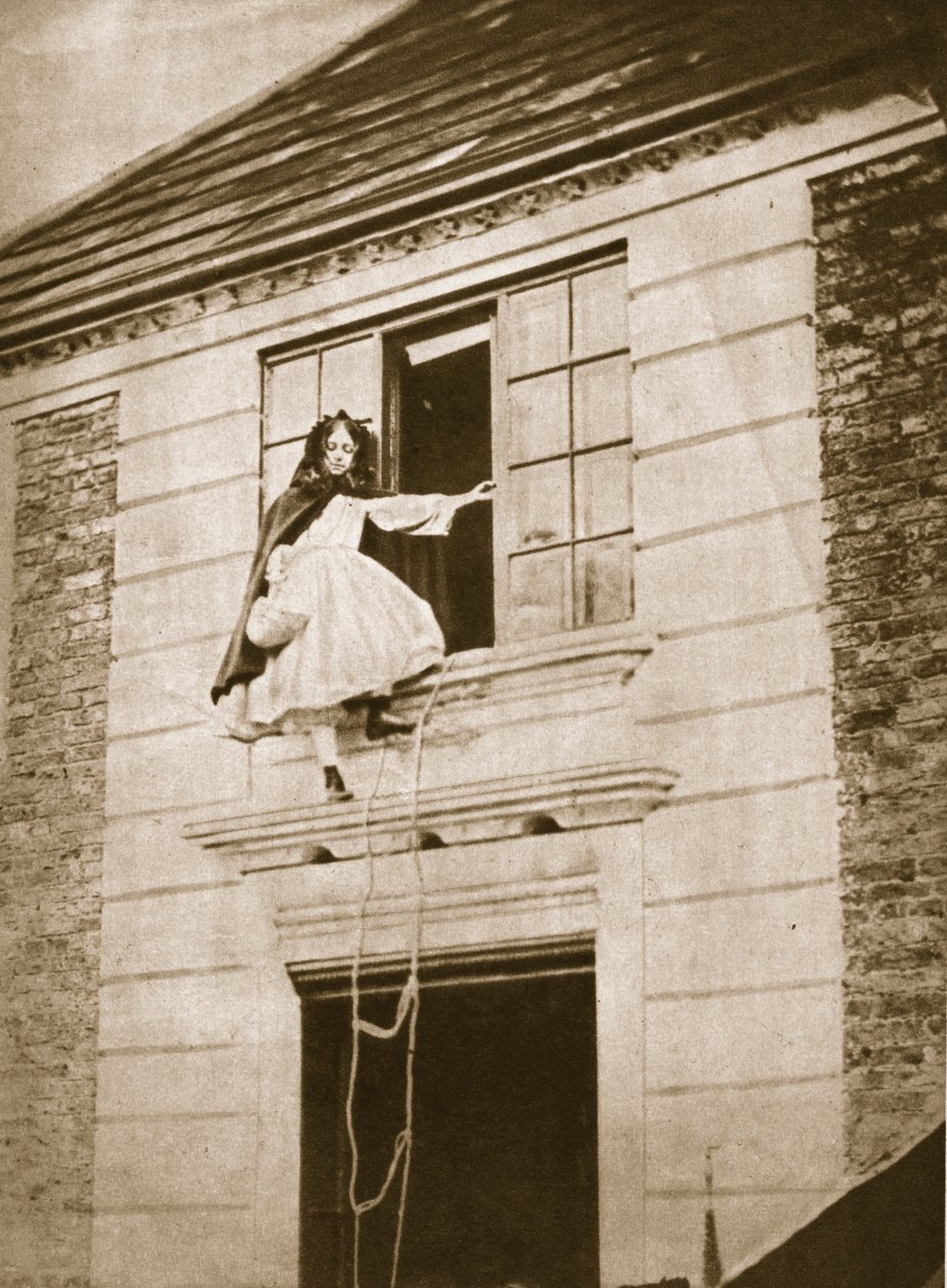 The Elopement ، أليس جين دونكين ، 9 أكتوبر 1862 (بني داكن) بواسطة تشارلز لوتويدج دودجسون
