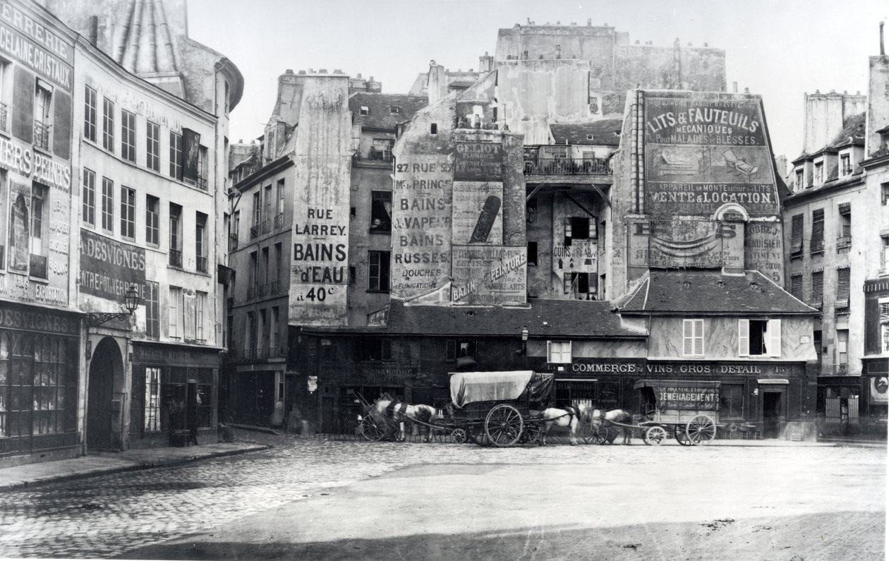 Place Saint-Andre-des-Arts ، باريس ، 1858-78 بواسطة تشارلز مارفيل