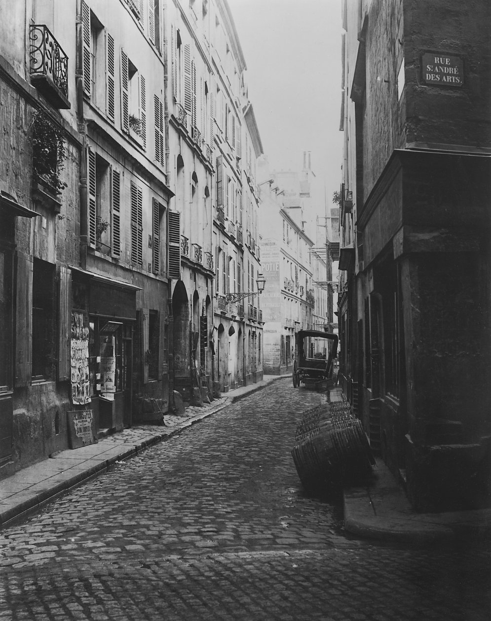 Rue Git-le-Coeur (from Rue Saint-Andre-des-Arts) ، باريس ، 1858-78 بواسطة تشارلز مارفيل
