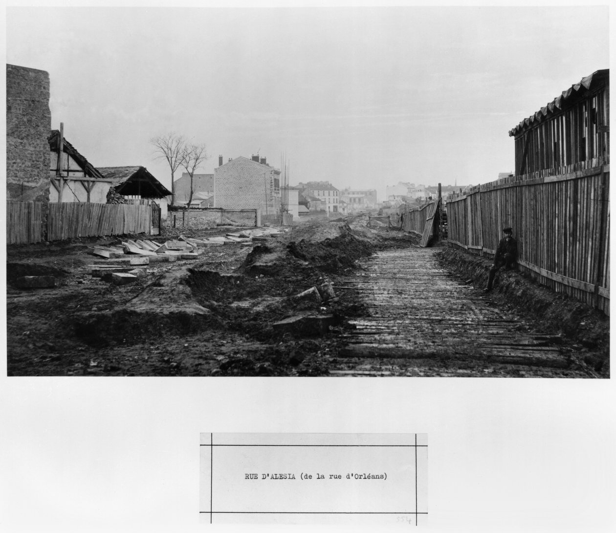 Rue d&39;Alesia ، من rue d&39;Orleans ، باريس ، 1858-78 بواسطة تشارلز مارفيل