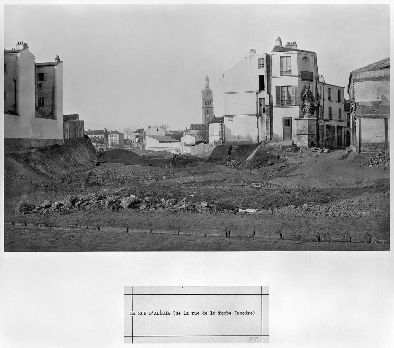 Rue d&39;Alesia ، من rue de la Tombe Issoire ، باريس ، 1858-78 بواسطة تشارلز مارفيل