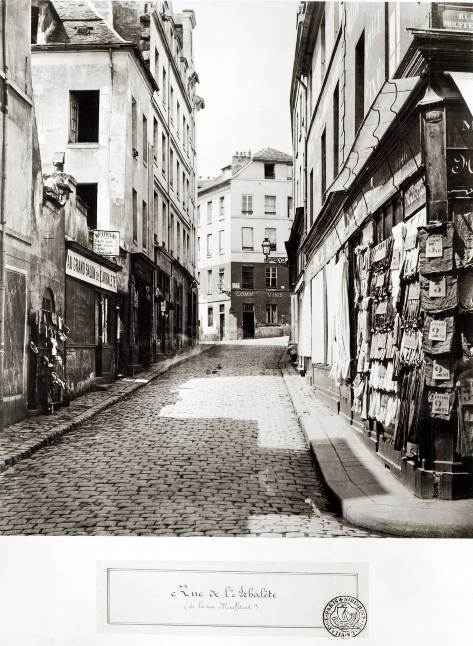 Rue de l&39;Arbalete ، من شارع Mouffetard ، باريس ، 1858-1878 بواسطة تشارلز مارفيل