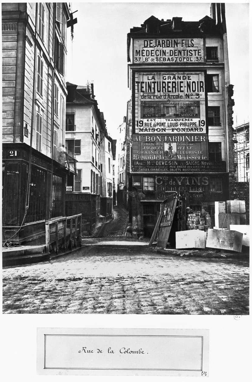 Rue de la Colombe ، باريس ، 1858-78 بواسطة تشارلز مارفيل