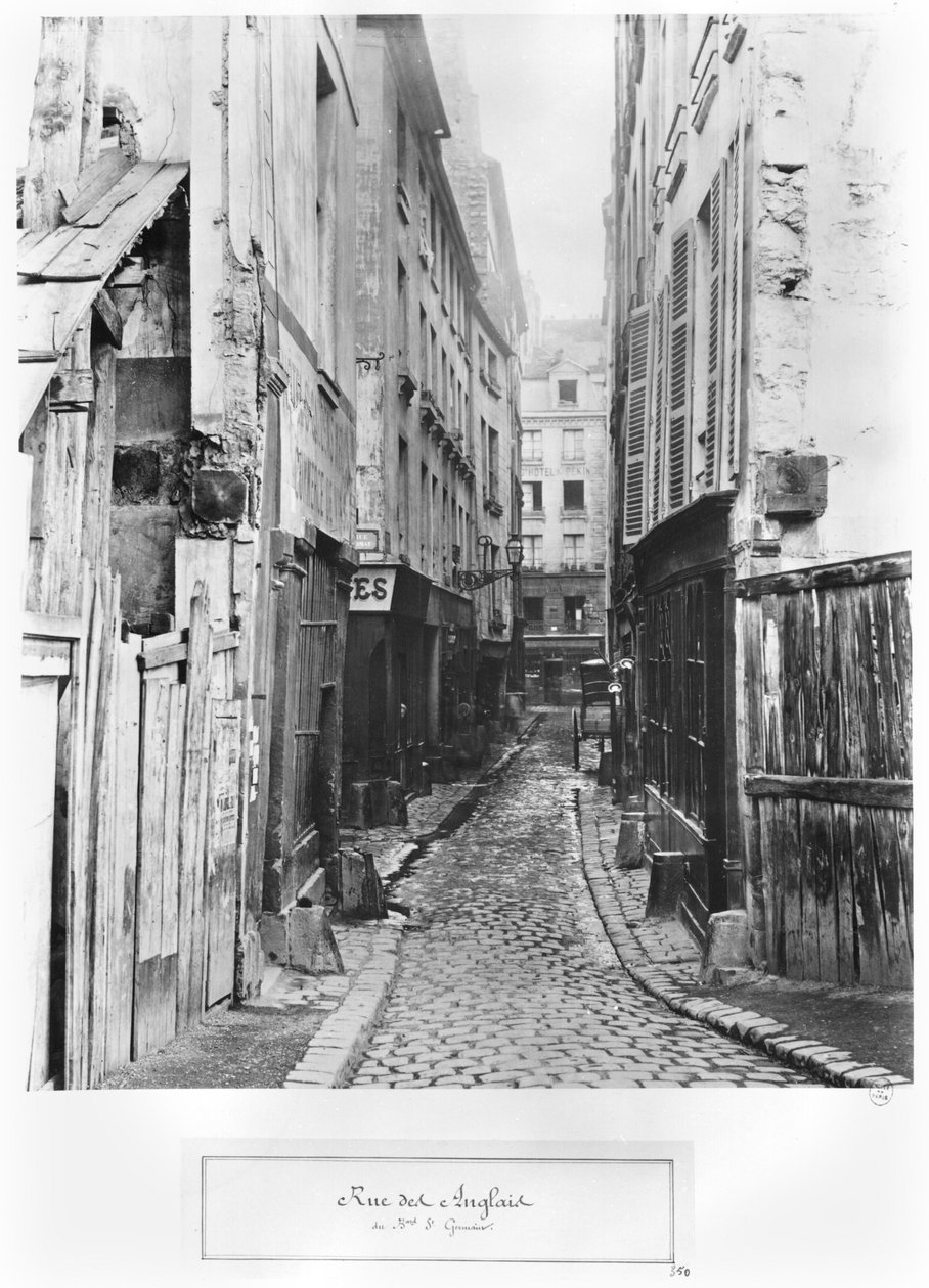 Rue des Anglais ، من Boulevard Saint-Germain ، باريس ، 1858-78 بواسطة تشارلز مارفيل