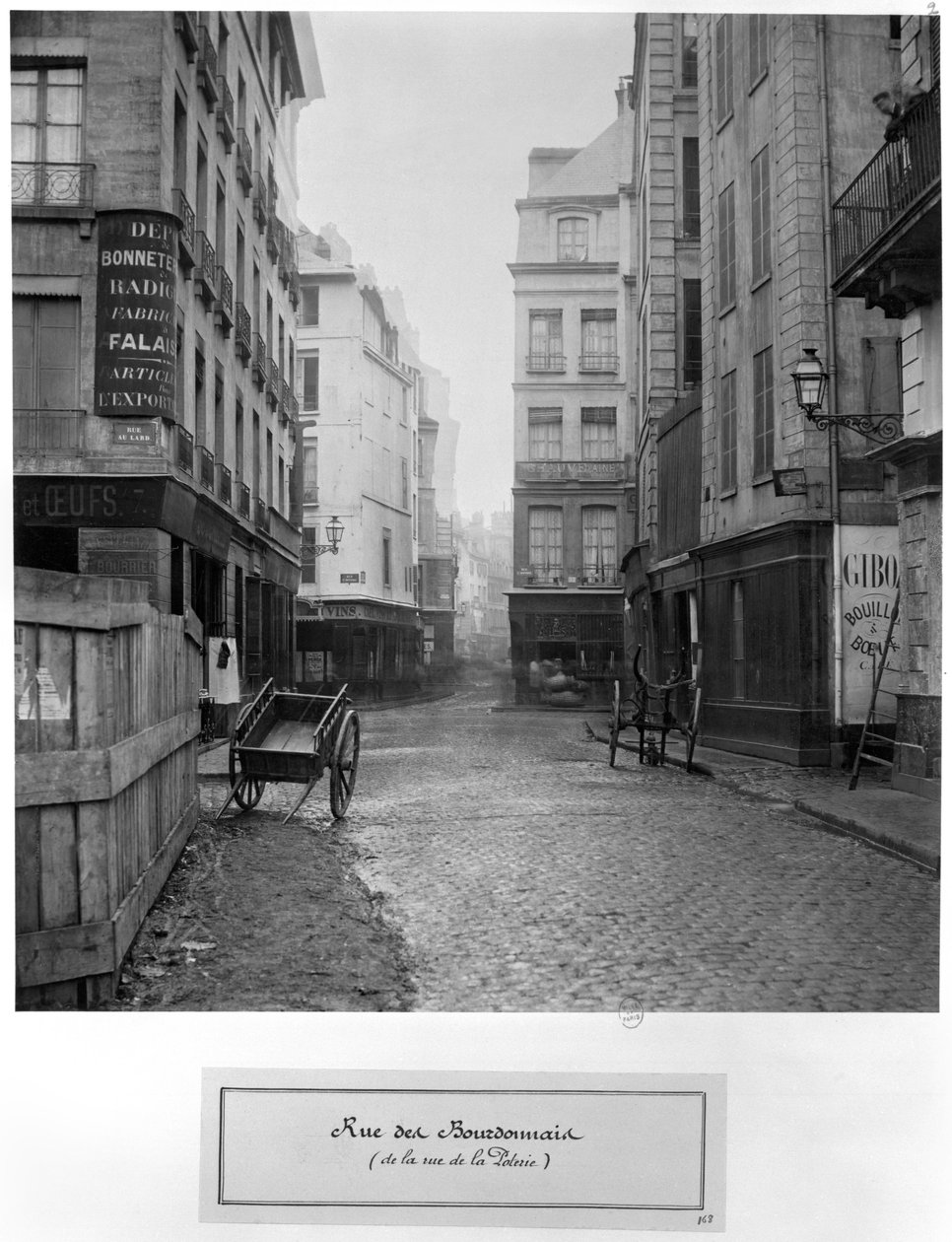 Rue des Bourdonnais (من rue de la Poterie) باريس 1858-78 بواسطة تشارلز مارفيل