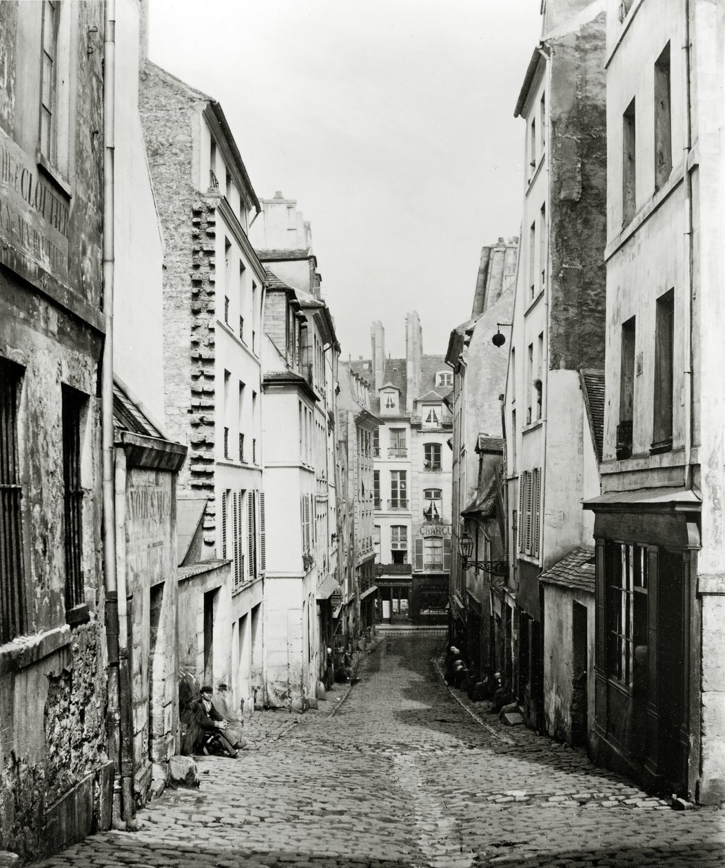 Rue du Bon-Puits ، من Rue Traversine ، باريس ، 1858-78 بواسطة تشارلز مارفيل