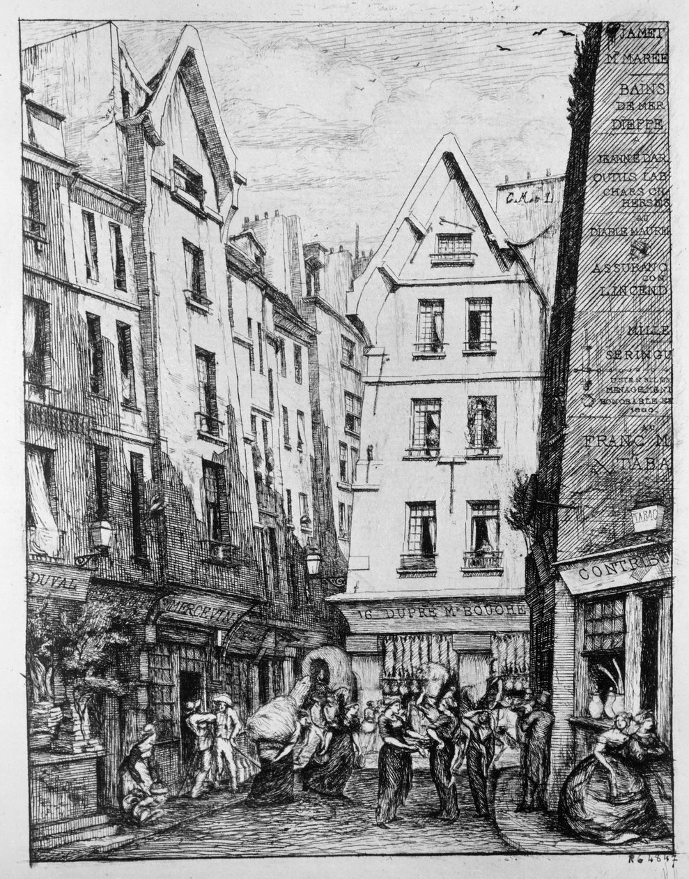 شارع Pirouette ، 1860 بواسطة تشارلز ميريون
