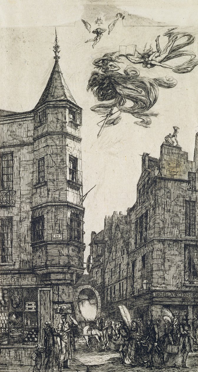 برج ، Rue de L&39;Ecole de Medecine ، 22 ، 1861 بواسطة تشارلز ميريون