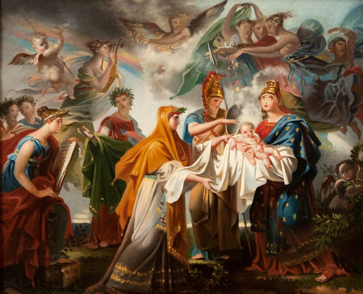رمزية ولادة ملك روما ، أعيدت تسميتها بعد عام 1814 رمزية ولادة لويس الرابع عشر بواسطة تشارلز ماينير