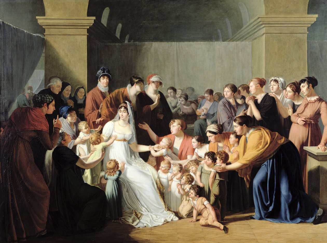 الإمبراطورة جوزفين (1763-1814) بين الأطفال ، 1806 بواسطة تشارلز نيكولاس رافائيل لافوند