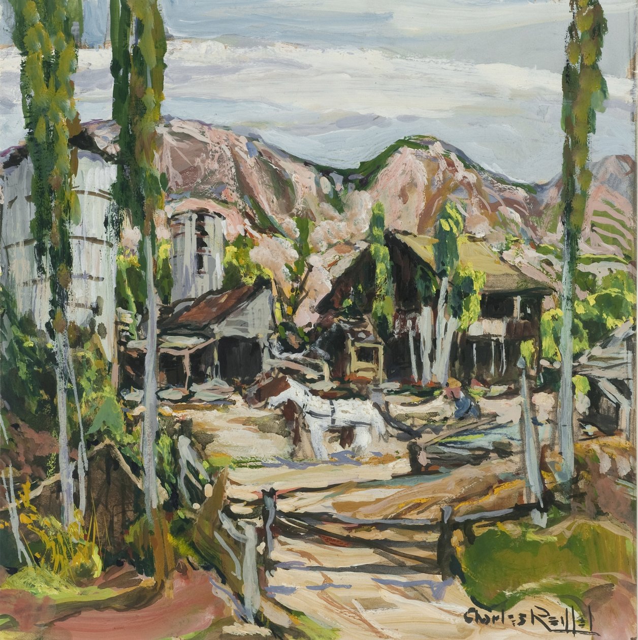 وادي بعثة المزرعة القديمة ، ج .1930 بواسطة تشارلز ريفيل