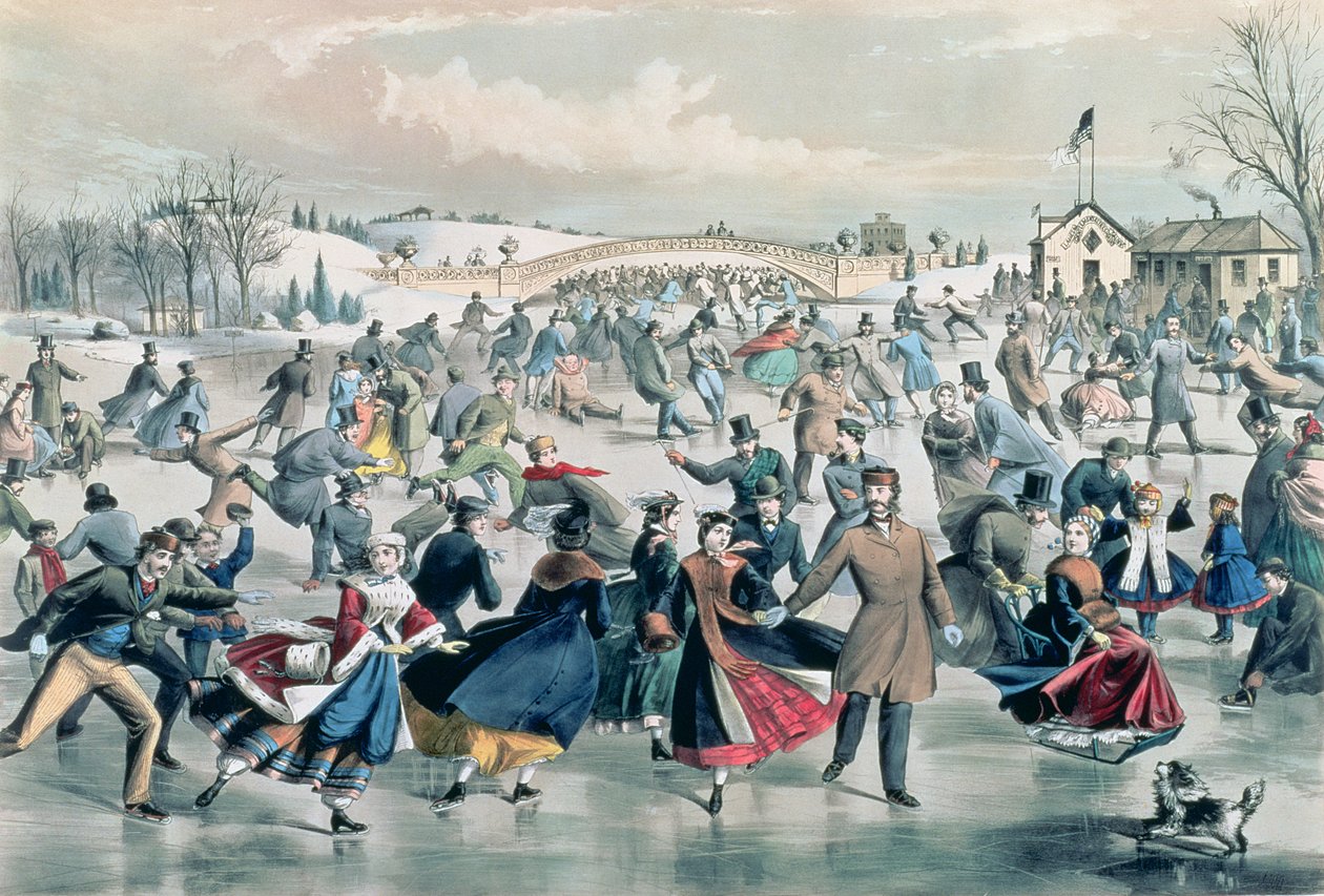 بركة التزلج ، حانة. بقلم كورير وآيفز ، نيويورك ، 1862 بواسطة تشارلز بارسونز
