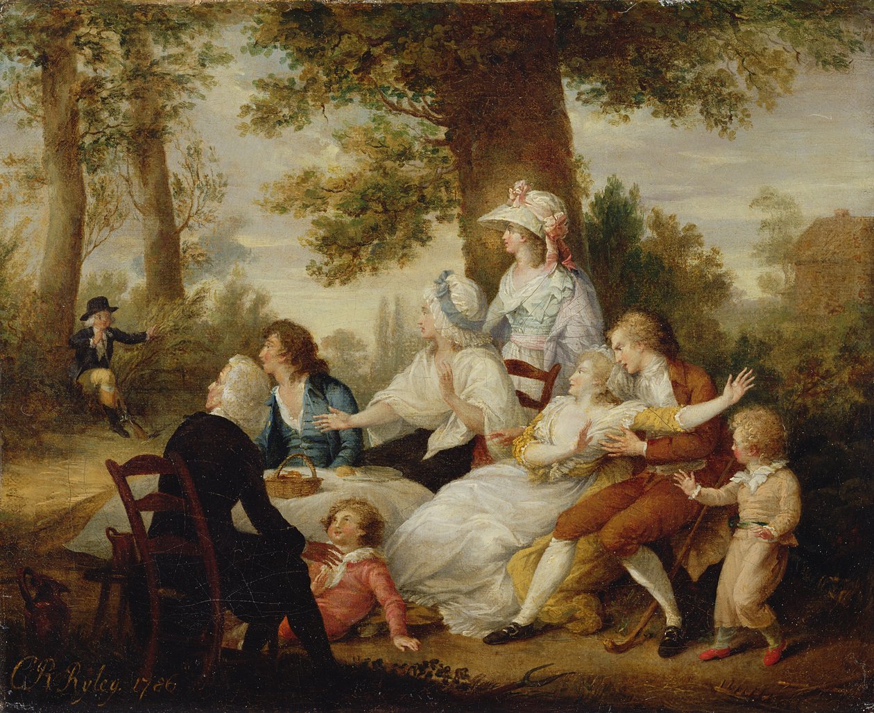 "عودة أوليفيا" المجلد. 2 ، الفصل الثالث من "نائب ويكفيلد" بقلم أوليفر جولدسميث ، 1786 بواسطة تشارلز روبن رايلي