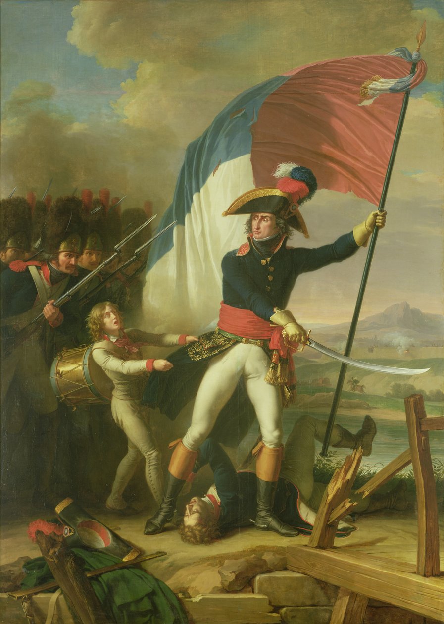 الجنرال أوجيرو (1757-1816) على الجسر في معركة أركولا في 15 نوفمبر 1796 بواسطة تشارلز ثيفينين
