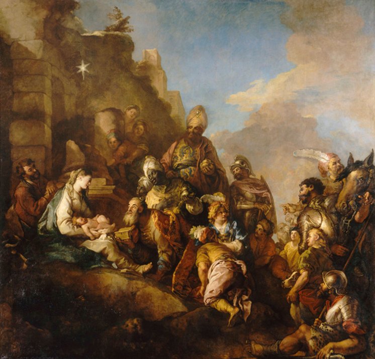 LAdoration des MagesnEnglish: Adoration of the Magin بواسطة شارل دي لا فوس